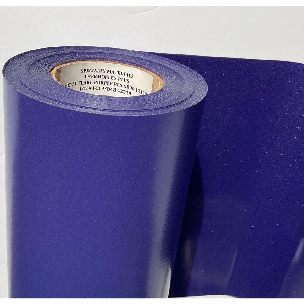 ThermoFlex Plus HTV 12" x 150' Roll - Metallic Flake purple - Professional Grade